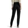 imageLEE Womens RelaxedFit Side Elastic TaperedLeg JeanDouble Black