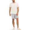 imageLee Mens Extreme Motion 7quot Flat Front ShortDrizzle Gray
