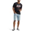 imageLee Mens Extreme Motion Five Pocket Denim ShortDenim ShortsIce Man