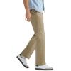 imageLee Mens Extreme Motion Flat Front Regular Straight PantOriginal Khaki