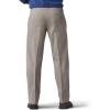 imageLee Mens Extreme Motion Flat Front Regular Straight PantPebble