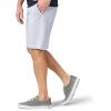 imageLee Mens Extreme Motion Flat Front ShortBlue Pinstripe