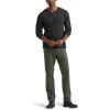 imageLee Mens Extreme Motion Flat Front Slim Straight PantOlive Gray