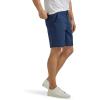 imageLee Mens Extreme Motion Regular Fit Synthetic Flat Front ShortRivet Navy