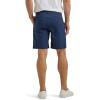 imageLee Mens Extreme Motion Regular Fit Synthetic Flat Front ShortRivet Navy