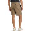 imageLee Mens Extreme Motion Regular Fit Synthetic Flat Front ShortTawny Brown