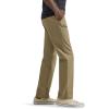 imageLee Mens Flat Front Relaxed Straight PantKhaki