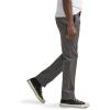 imageLee Mens Flat Front Slim Straight PantCharcoal