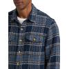 imageLee Mens Legendary OvershirtMood Indigo Gray Plaid