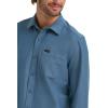 imageLee Mens X Knit Long Sleeve AllPurpose 1 Pocket ShirtVintage Blue