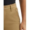 imageLee Womens Ultra Lux Comfort Any Wear Side Vent Ankle PantKhaki