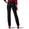 imageLee Womens Wrinkle Free Relaxed Fit Straight Leg PantBlack