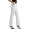 imageLee Womens Wrinkle Free Relaxed Fit Straight Leg PantBright White