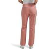 imageLee Womens Wrinkle Free Relaxed Fit Straight Leg PantMallory  Med PinkRose