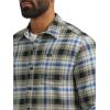 imageLee mens All Purpose Classic Fit Long Sleeve ShirtGreen Drizzle Plaid