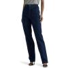 imageLEE Womens RelaxedFit Side Elastic TaperedLeg JeanDark Indigo