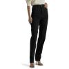imageLEE Womens RelaxedFit Side Elastic TaperedLeg JeanDouble Black