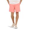 imageLee Mens Extreme Motion 7quot Flat Front ShortBright Papaya