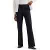 imageLee Womens Wrinkle Free Mid Rise Bootcut PantUnionall Black