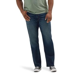 imageLee Mens Big ampamp Tall Extreme Motion Relaxed Straight JeanDark Convoy
