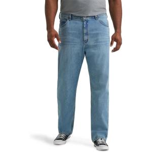imageLee Mens Big ampamp Tall Legendary Relaxed Straight JeanIcey Blue