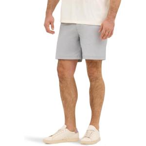 imageLee Mens Extreme Motion 7quot Flat Front ShortDrizzle Gray