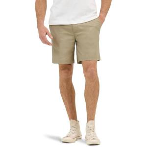 imageLee Mens Extreme Motion 7quot Flat Front ShortKansas City Khaki