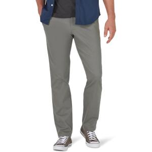 imageLee Mens Extreme Motion Flat Front Slim Straight PantGravel
