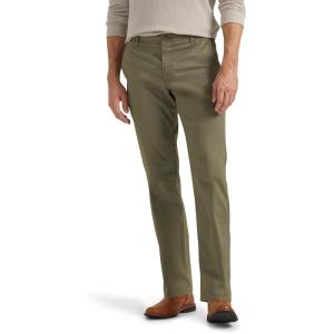 imageLee Mens Extreme Motion Flat Front Slim Straight PantMuted Olive