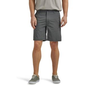 imageLee Mens Extreme Motion Regular Fit Synthetic Flat Front ShortCharcoal