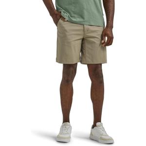 imageLee Mens Extreme Motion Regular Fit Synthetic Flat Front ShortMushroom