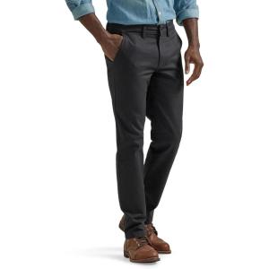 imageLee Mens Flat Front Slim Straight PantBlack