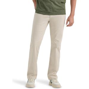 imageLee Mens Flat Front Slim Straight PantCity Beige