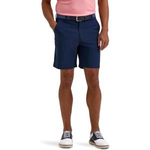 imageLee Mens Golf Series Synthetic Flat Front Chino ShortPeacoat