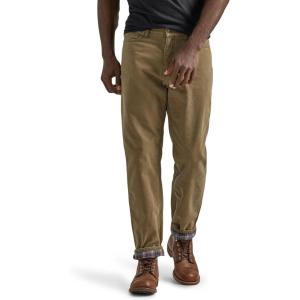 imageLee Mens Legendary Relaxed Straight JeanFlannellined Teak