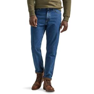 imageLee Mens Legendary Relaxed Straight JeanFleecelined Dark Wash