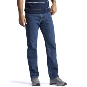 imageLee Mens Regular Fit Straight Leg Jean Dark Stone 35W x 30LMedium Stone