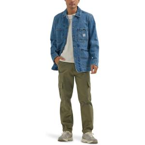 imageLee Mens Workwear Loose Fit Chore CoatMid Wash
