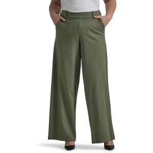 imageLee Womens Plus Size Ultra Lux Comfort Any Wear Wide Leg PantOlive Grove