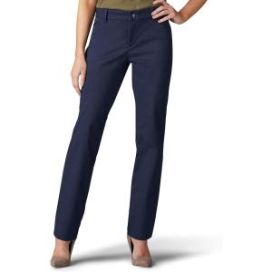 imageLee Womens Wrinkle Free Relaxed Fit Straight Leg PantImperial Blue