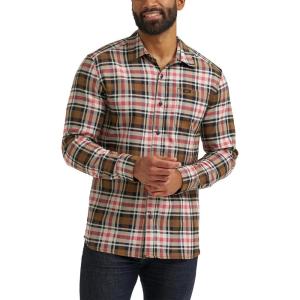 imageLee mens All Purpose Classic Fit Long Sleeve ShirtBuffalo City Beige Plaid