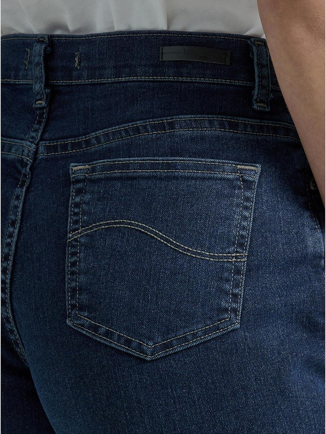 imageLEE Womens Relaxed Fit StraightLeg JeanPremium Dark