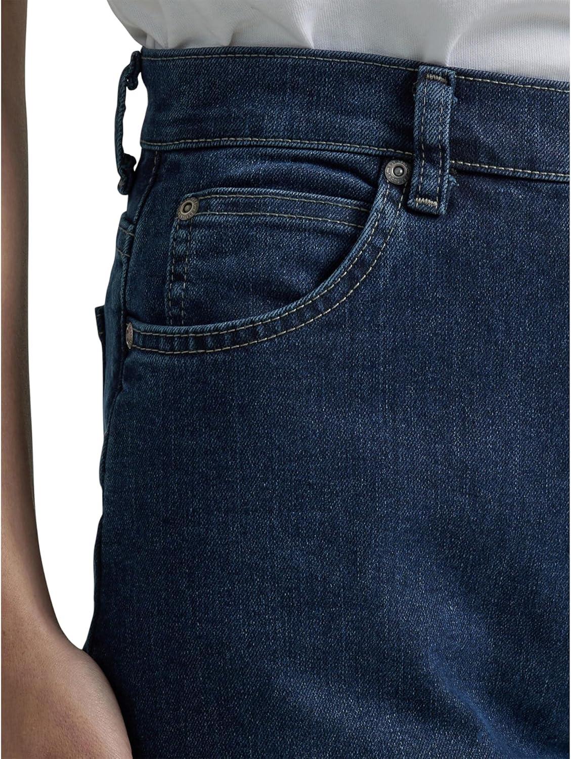 imageLEE Womens Relaxed Fit StraightLeg JeanPremium Dark