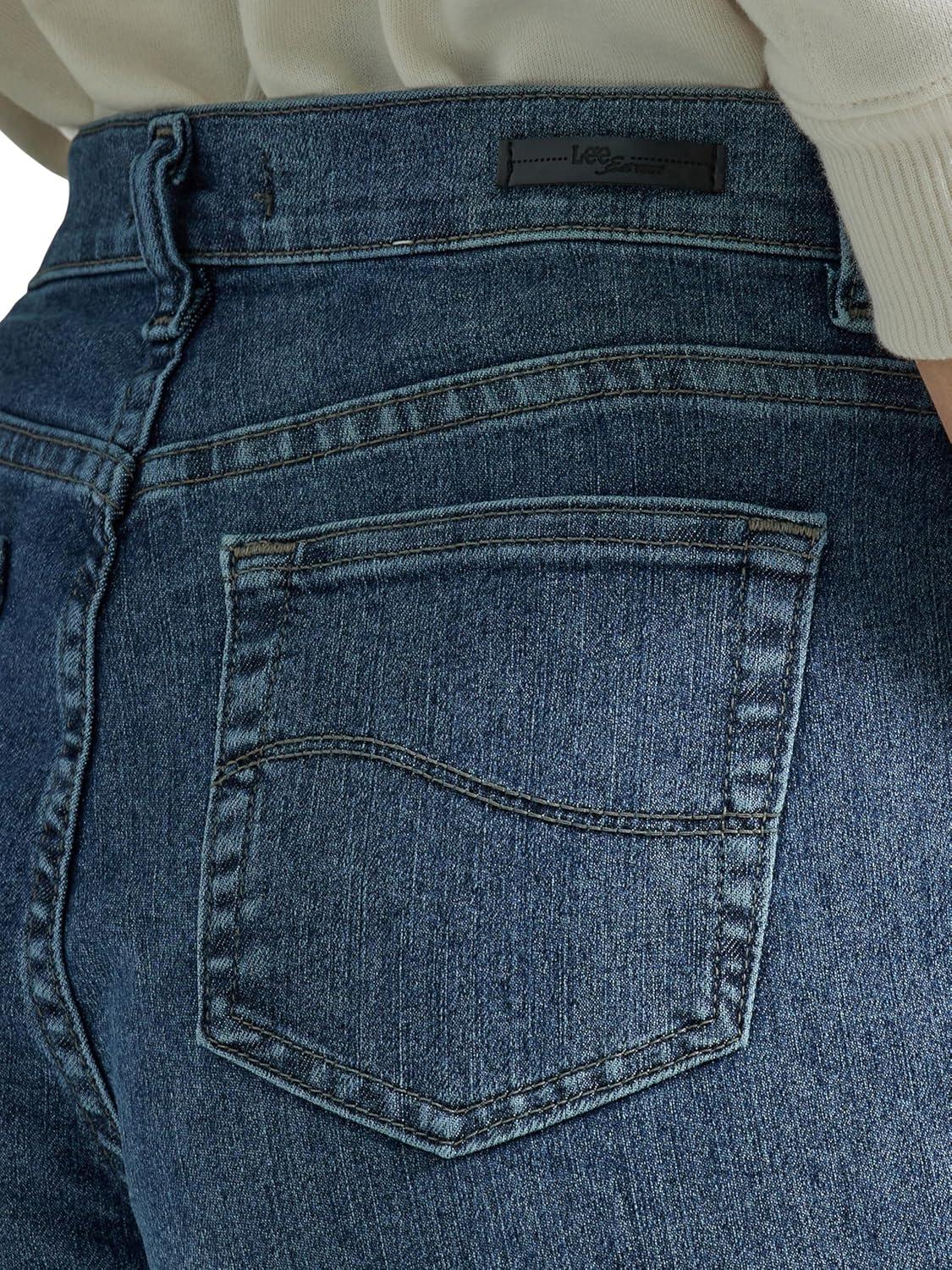 imageLEE Womens Relaxed Fit StraightLeg JeanPremium Stone