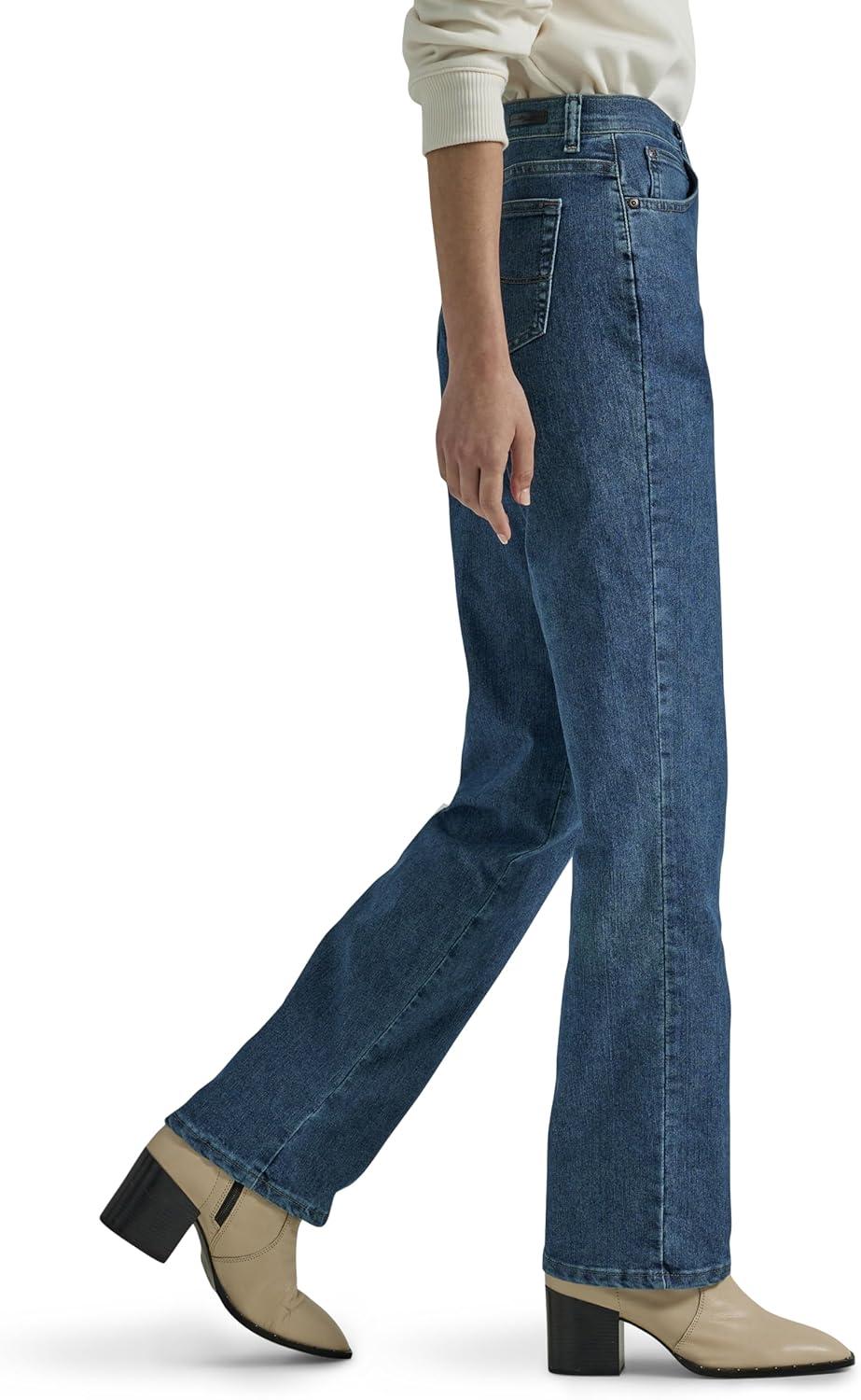 imageLEE Womens Relaxed Fit StraightLeg JeanPremium Stone