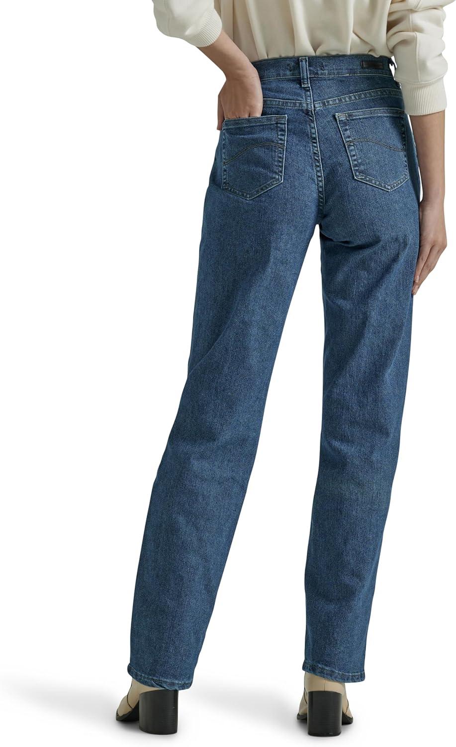 imageLEE Womens Relaxed Fit StraightLeg JeanPremium Stone