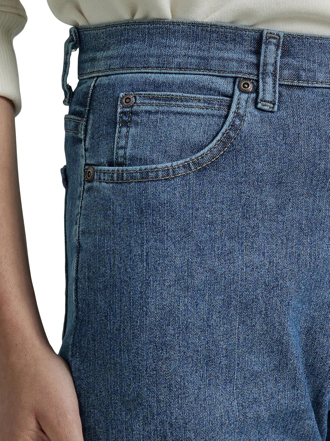 imageLEE Womens Relaxed Fit StraightLeg JeanPremium Stone