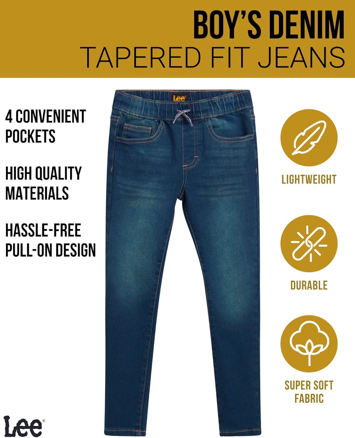 imageLee Boys Jeggings  Pull On Super Stretch Denim Skinny Jeans for Boys 420Tundra