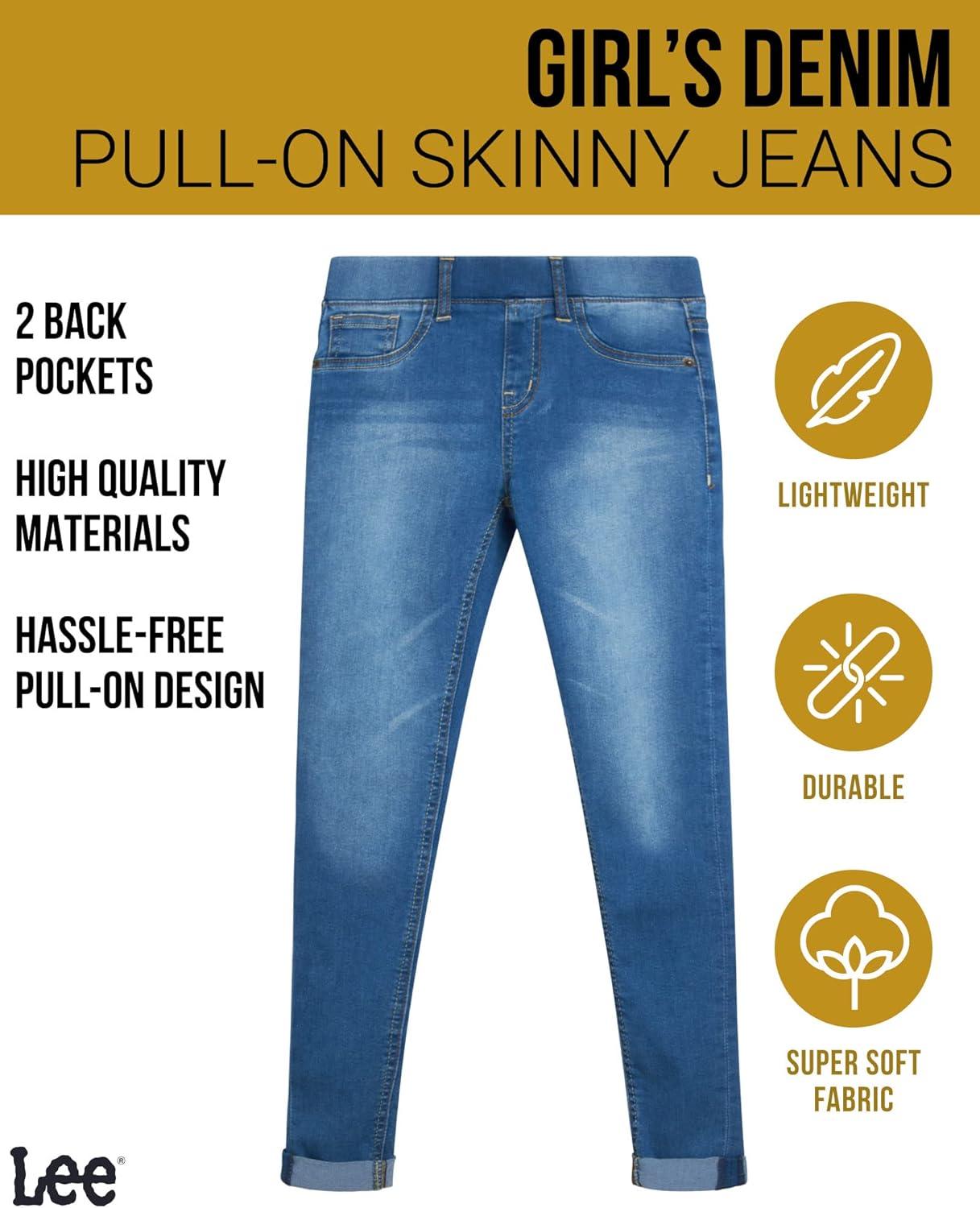 imageLee Girls Jeggings  Pull On Super Stretch Denim Skinny Jeans for Girls 46XCielo