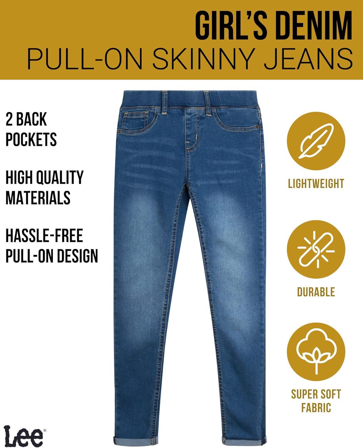 imageLee Girls Jeggings  Pull On Super Stretch Denim Skinny Jeans for Girls 46XPaxton